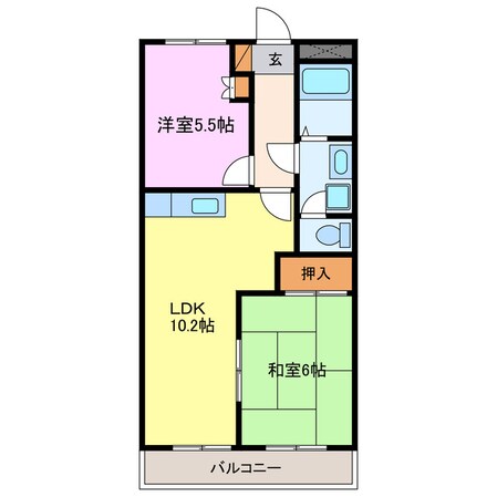 リバーサイドＮＫの物件間取画像